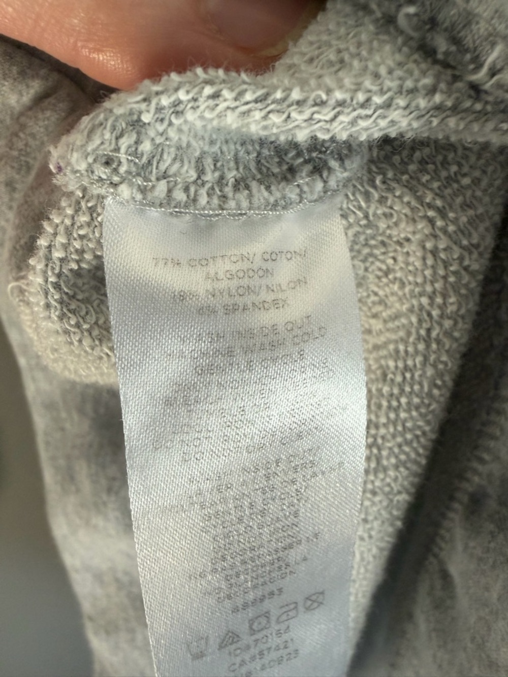 LOFT Light Gray Crewneck Sweatshirt with Rhinestone Accents - Picture 5 of 5